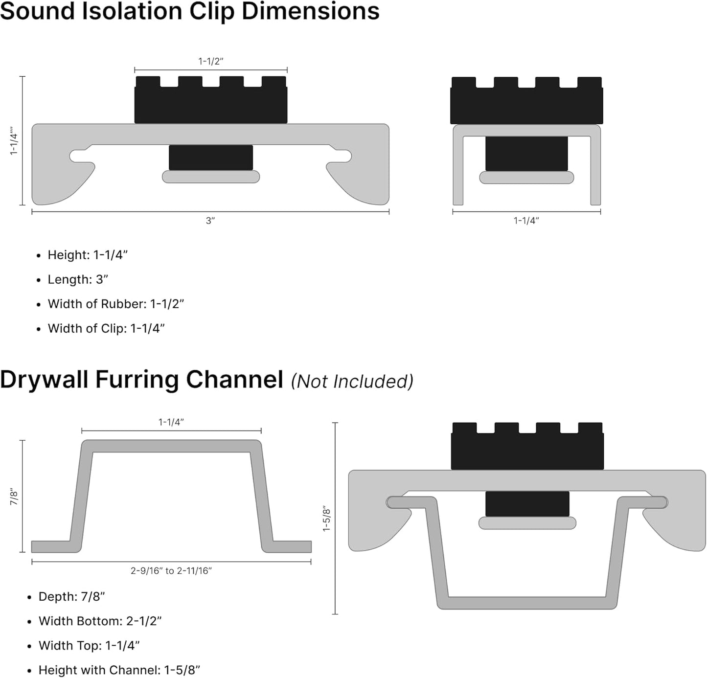 Premium Sound Isolation Clips - Pack of 200