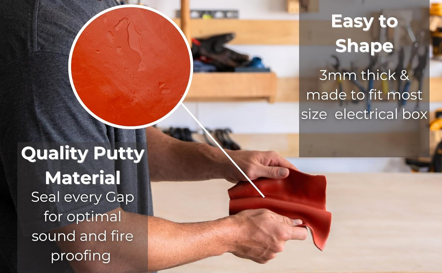 Acoustic Outlet Soundproofing Putty Pads (10 Pack)