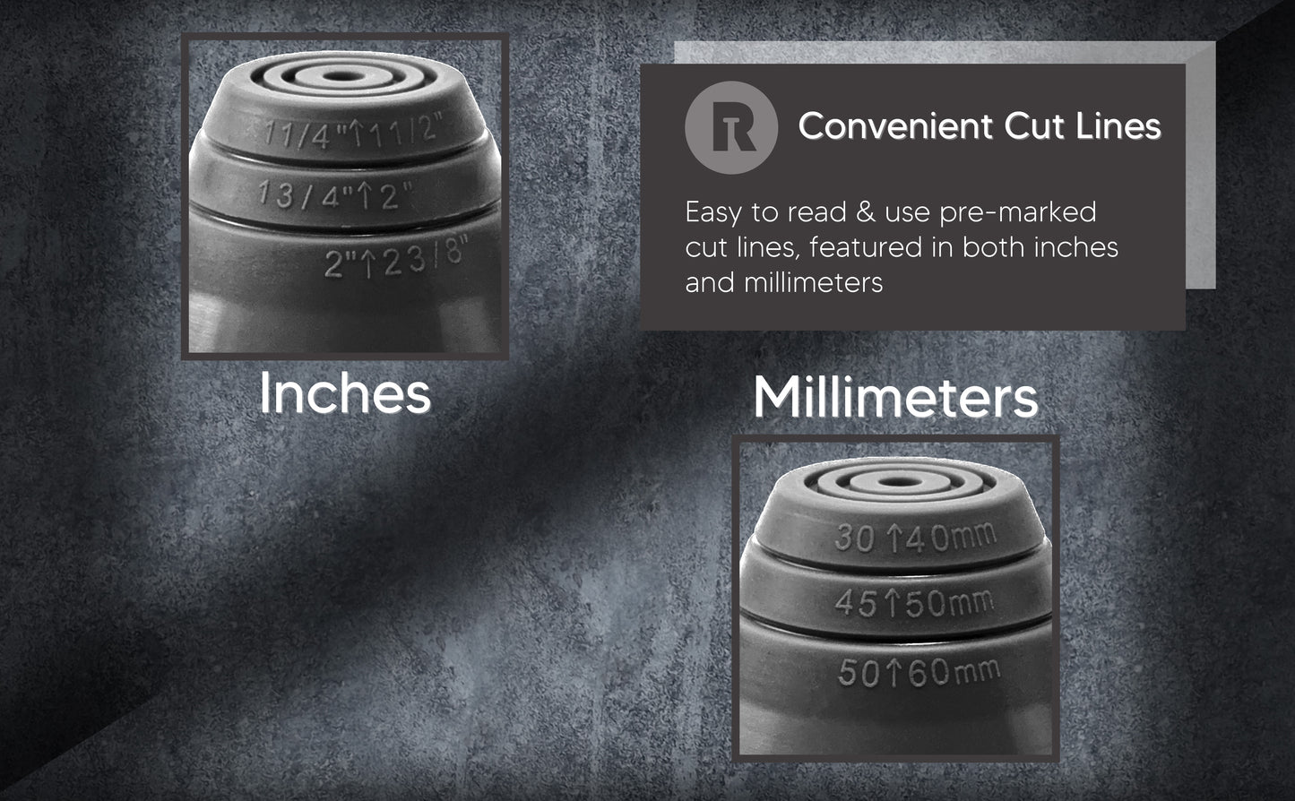 EPDM Pipe Flashing #1 - Fits Pipes 1-1/4” to 2-3/8” OD