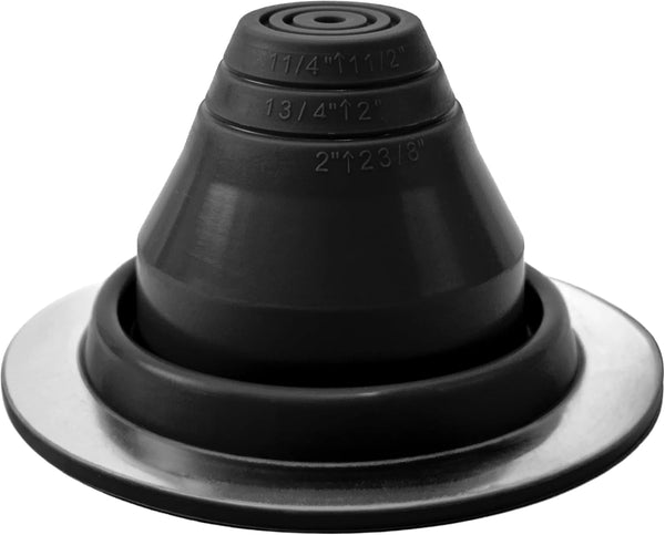 EPDM Pipe Flashing #1 - Fits Pipes 1-1/4” to 2-3/8” OD