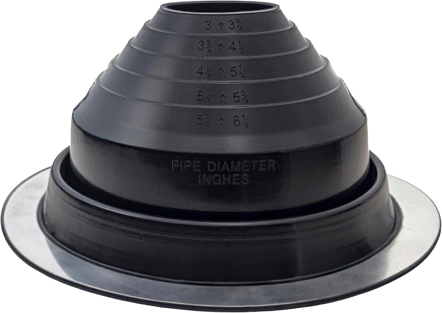 EPDM Pipe Flashing #4 - Fits Pipes 3” to 6-1/4” OD