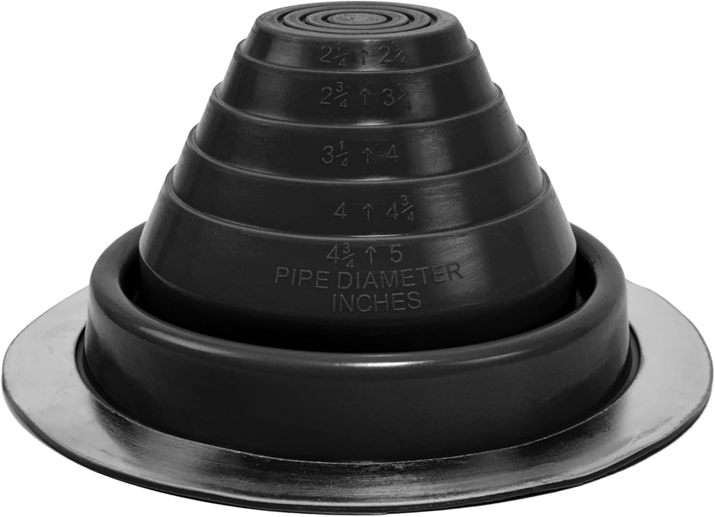 EPDM Pipe Flashing #3 - Fits Pipes 2-1/4” to 5” OD