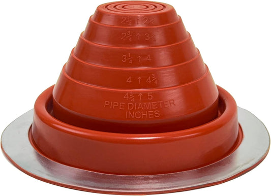 Silicone High Temperature Pipe Flashing #3 - Fits Pipes 2-1/4” to 5” OD