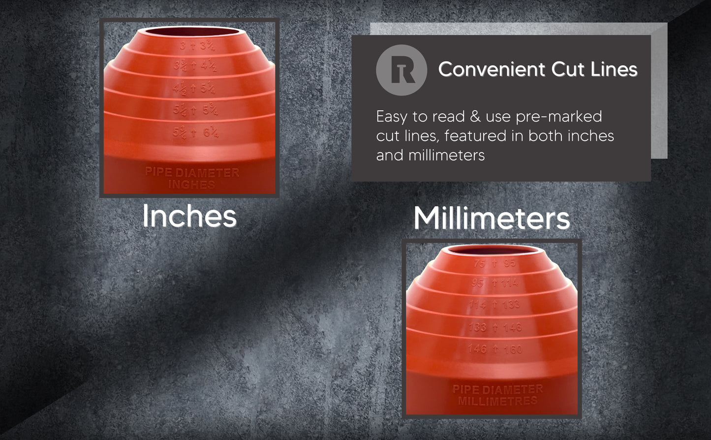 Silicone High Temperature Pipe Flashing #4 - Fits Pipes 3” to 6-1/4” OD